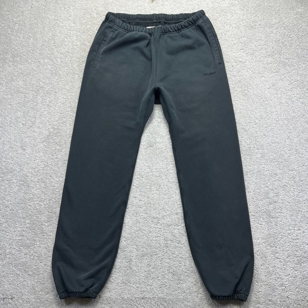 C.C. Filson Co Prospector Sweatpants Mens S Faded Black Elastic Baggy Jogger